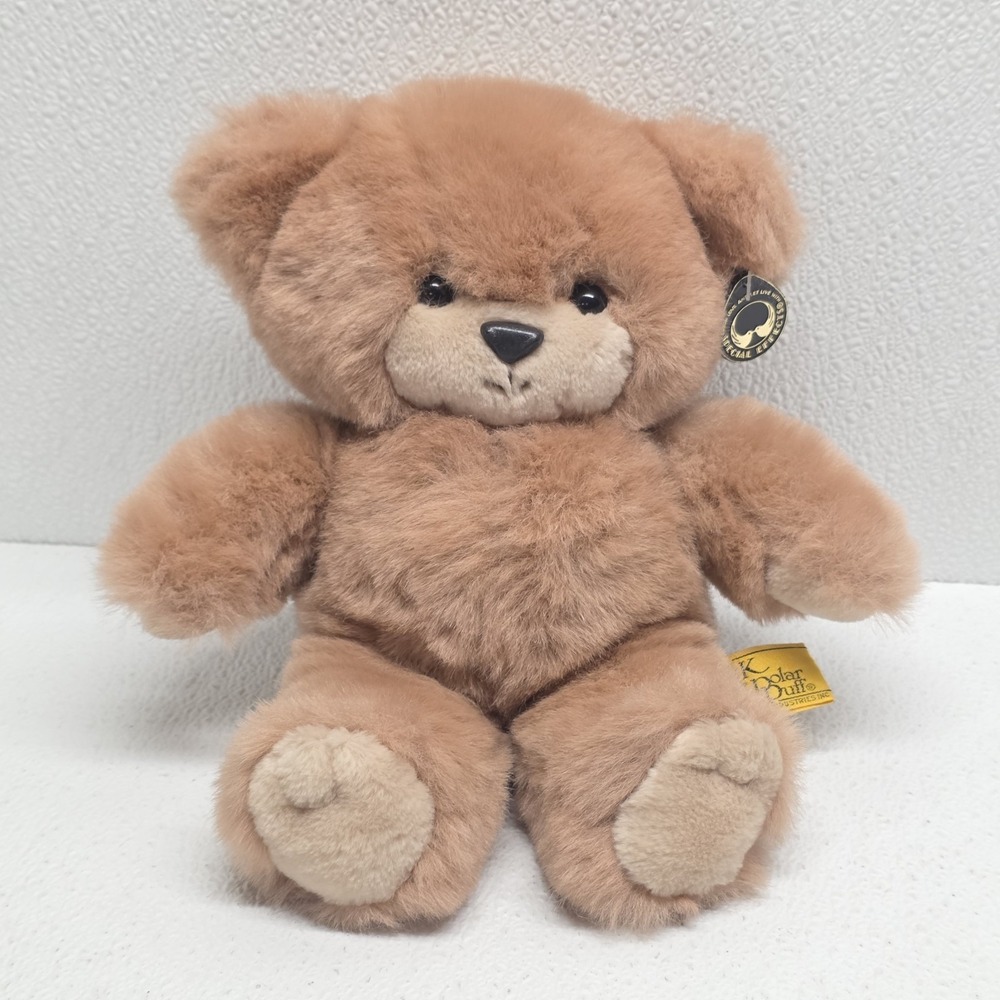 24k Polar Puff Special Effects Brad Bear #4125 Pink Brown 11" Plush